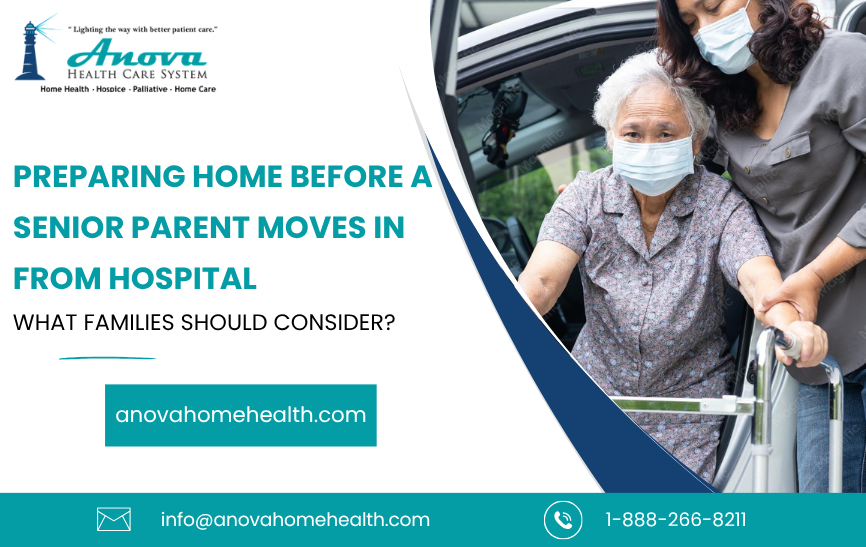 Preparing Home Before a Senior Parent Moves in From Hospital