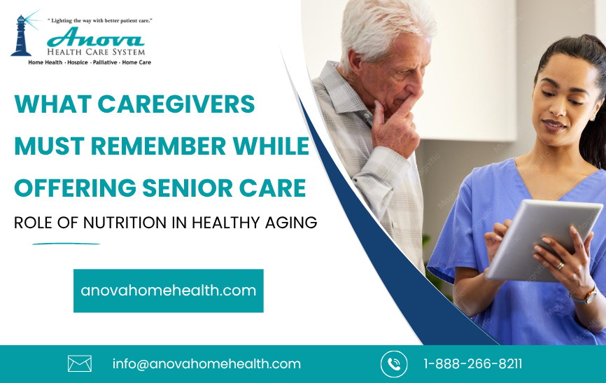 Role of Nutrition in Healthy Aging: What Caregivers Must Remember While Offering Senior Care